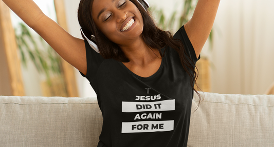Jesus Did It Again | Black - Unisex - Jesus Is Too Real (JITR)